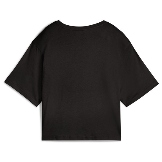 Puma Γυναικεία κοντομάνικη μπλούζα Essentials Cropped No. 1 Logo Relaxed Tee